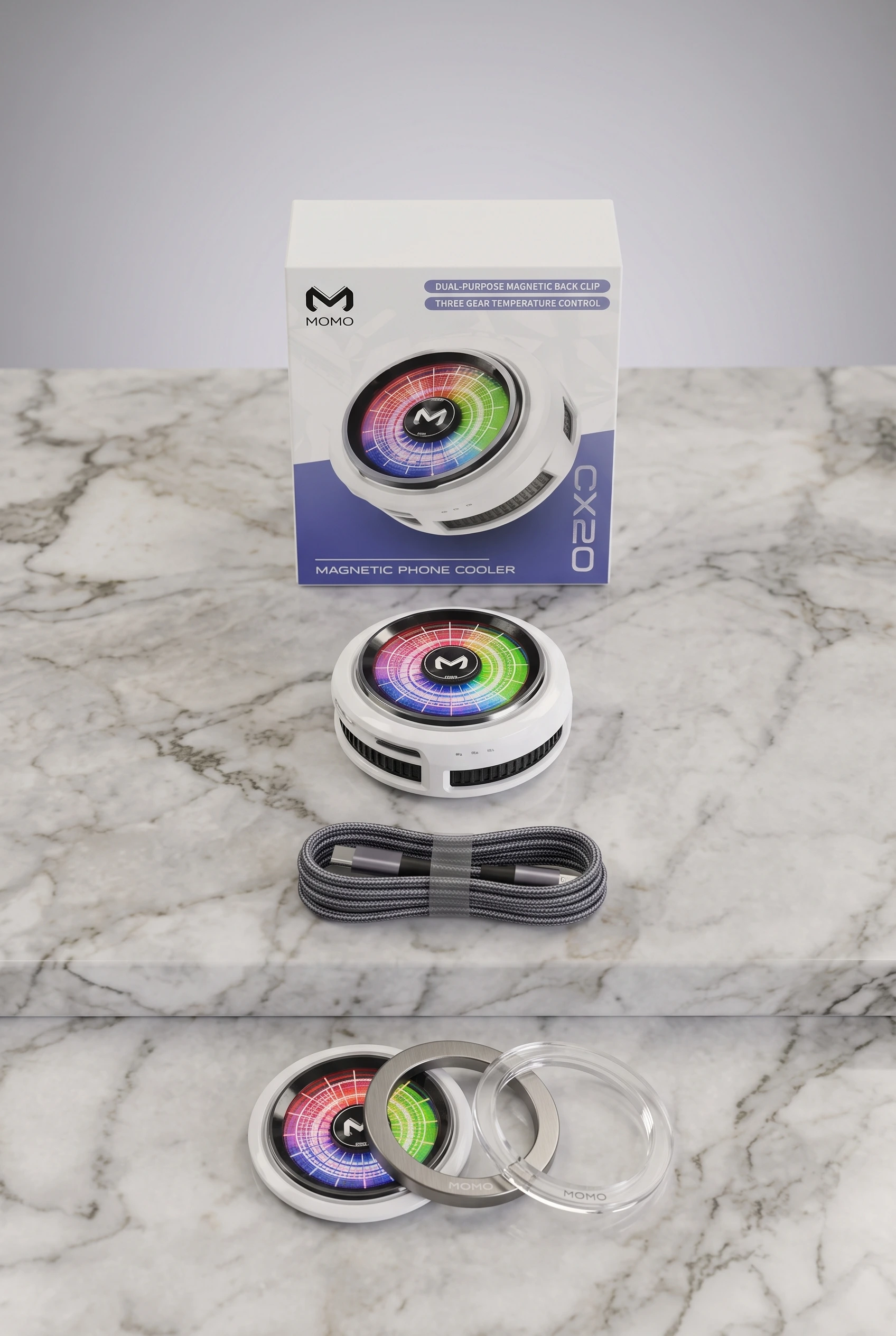 MOMO CX20 Magnetic Phone Cooler (with Three-Gear Control)