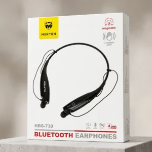 MARTEN HBS-730 Bluetooth Neckband Earphones (Vibration Alert, Magnetic Buds)